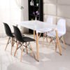 China Wholesale home furniture mdf rectangle modern dining table set 8 seater dining room table and chairs sets 3