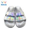 Ladies Slides Oem Women Shoes Design Print Logo Custom PU Slipper 3