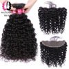 Mstoxic Brazilian Water Wave Bundles With Frontal Human Hair Bundles With Closure Remy Lace Frontal Closure With Bundles 3