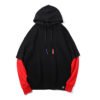 high quality embroidery custom hoodie streetwear 100% Cotton sweatshirt men 3