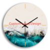 Customized Your Picture Silent Handmade Crafts Art Painting Wall Decor Wood Custom Clock 3