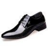 Korean style cheap wholesale price men black leather shoes good quality italian men shoes for suits mens dress shoes 3