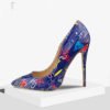 New Fashion Women Shoes Graffiti Colorful Women Pumps Party Wedding Shoes Ladies Sexy Pointed Toe High Heels 3