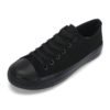 CM8501C wholesale cheap wool lining all black unisex vulcanized canvas shoes factory 3