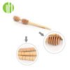 Natural smooth mini wooden honey stick honey spoon for best sale 3
