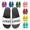 Custom Logo Slide Sandal Wholesale,Chinese Unisex Leather House Bathroom Home Indoor Emoji Eva Rubber Slipper For Men 3