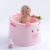 Lovely baby plastic bath tub, baby animal bath bucket 3