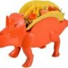 Amazon hot Dinosaur (Holds 2 Tacos!) Orange Color - for Jurassic & Taco Tuesdays and Parties Triceratops Taco Holder 3