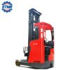 Factory price 1.5 ton 1.8 ton 2 ton 2.5 ton electric reach forklift truck with 5m 6m 7m 8m 10m lifting height and EPS 3