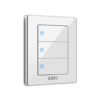 best selling 3gang 2way led indicator crystal white wall light switch 3