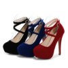 PDEP best selling sexy pumps breathable insole beautiful thin high heels 14cm women's dress shoes platform pumps for ladies 3