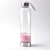 Wholesale Glass Healing Crystal Water Drink Bottle Elixir Infuser Gemstone 3