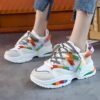 New Fashion women sneakers casual shoes women platform white sneakers 3