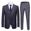 Hot sale plus size solid color formal mens business suit for trousers bespoke men suits 3 pieces with low price 3