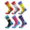 YUELI wholesale fuzzy happy funny socks women compression custom sport socks men 3