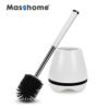 Masthome Top sell efficient soft TPR concise standing silicone toilet brush for bathroom cleaning with holder set 3