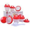 6 Pcs Non-stick Withstand High Temperature Heart Shape Silicone Egg Cooker Set 3