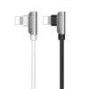 HOCO U42 1.2M 2.4A 90 Degree Fast Charging 2 In 1 Smart Phone Data for iPhone USB Cable 3