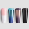 17 Oz Insulated Stainless Steel Travel Coffee Mugs, Personality Custom Color Changing Mug with Straw 3