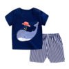 Cartoon kid garment short sleeve little boys clothing 3