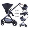 Baby trolley china hot selling poussette trio bebe confort aluminium stroller 3