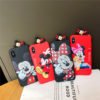 Adorable Mickey Mouse Lover 3D Doll Polka dots soft case for iphone X Xs Max Xr Xs 7 7 Plus 8 6 6s 3