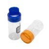 2oz/80ml Empty small pepper seasoning shaker bottle plastic spice jar PET plastic clear salt spice bottle with flip top cap 3