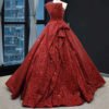 RSM66838 sequins evening gown designs for fat girl ball gown red dress for women 3