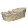 Handmade Woven Straw Plant Fiber Rattan Portable Moses Baby Basket For Newborn 3