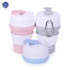 Amazon hot new product stocked wholesale drinking travel reusable foldable silicone coffee collapsible cup with lid 3