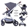 Least Design Adjustable Handle-bar Easy Folding Baby Stroller Reasonable Price 3
