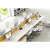 Simple Modern Style Extra Long Double Sided Workstation Computer Desk for 8 Person 3