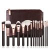 Make up brushes 15pcs professional synthetic hair foundation powder blush cosmetic private label makeup brush sets 3