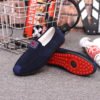 fashion casual men loafer shoes with low price flat canvas shoes 3