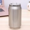 12oz Coke Can with Flip-up Straw Soda can with Lid Stainless Steel Cola Shaped Mug 3