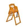 foldable and adjustable height baby high bamboo chair for kids dinner 3