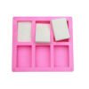 Hottest 6 cavity rectangular silicone soap mold, custom silicone soap molds 3