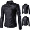 Wholesale windbreaker jackets men jackets plus size leather jackets for men 3