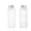 Plastic portable water bottles milk carton water bottle with custom 3