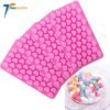 reusable Nonstick BPA free soft heart fondant silicone baking molds with droppers for Valentine's Chocolate jelly and gummy 3