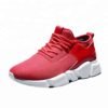 S8005 wholesale new model cheap dancing team unisex lovers' red black stock breathable mesh upper casual sport running shoes 3