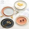 Wholesale Charger Wedding Cheap Bulk Dinner Elegant Ceramic Plate Dish 10 inch 3