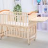 New Zealand solid pine wood baby cot/comfortable new born infant cot/baby swing cot 3