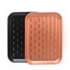 BBQ pans grilling serving basket Nonstick coating Barbecue grill tray 3