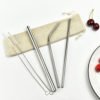 FDA Approved Reusable Food Grade Stainless Steel 18/8 Straw Set 3