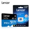 2019 Original Lexar 95mb/s 633x micro memory card 512GB 64g 128g 256gb for Sport Camcorder 3
