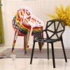 Free sample modern dining room furniture leisure PP plastic chair stacking dining chair wholesale cheap price 3