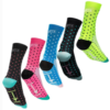 neon color cycling compression sports crew socks mens women wholesale 3