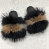 Female Furry Flip Flops Casual Women Spring Summer Real Fox Fur Feather Fuzzy Slippers Open Toe Fur Sandals Slides 3