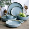 Luxury Hotel restaurant crockery tableware daily use ceramic dish plate Porcelain dinner sets 3